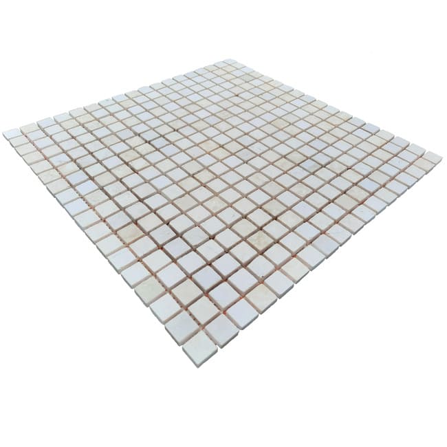 Мозаичная плитка мрамор Beige Mix 15x15x6 мм, матовая, негалтованная, МКР-4СН