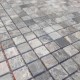 Мозаїчна плитка мармур Emperador Medium 15x15x6 мм МКР-4СН Матова | Негалтована