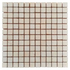 Мозаїка плитка пісковик Cream 23х23x6 мм, Матова | Галтована, МКР-2СВ