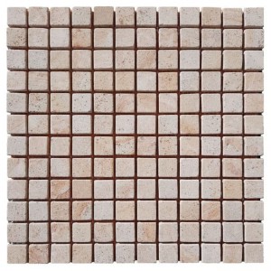 Мозаїка плитка пісковик Gold 23х23x6 мм, Матова | Галтована, МКР-2СВ