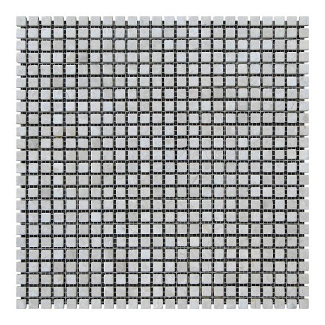 Мозаичная плитка мрамор Victoria Beige 10х10x6 мм МКР-1СВ Матовая | Галтованная