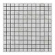 Мозаїчна плитка мармур White Mix 23x23x6 мм МКР-2П Полірована