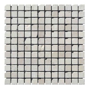 Мозаїчна плитка мармур Beige Mix 23x23x6 мм МКР-2СВА Матова | Галтована | Антична