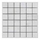 Мозаичная плитка мрамор White Mix 48х48x6 мм МКР-3СН Матовая | Негалтованная