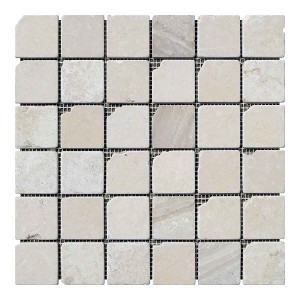 Мозаїчна плитка мармур Beige Mix 48х48x6 мм МКР-3СВА Матова | Галтована | Антична