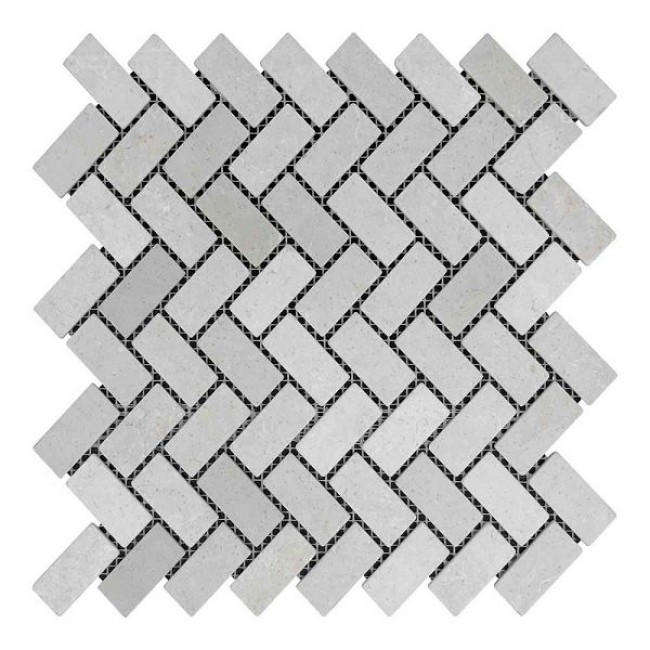 Мозаїчна плитка мармур Beige Mix 47x23x6 мм МКР-5СВ Матова | Галтована