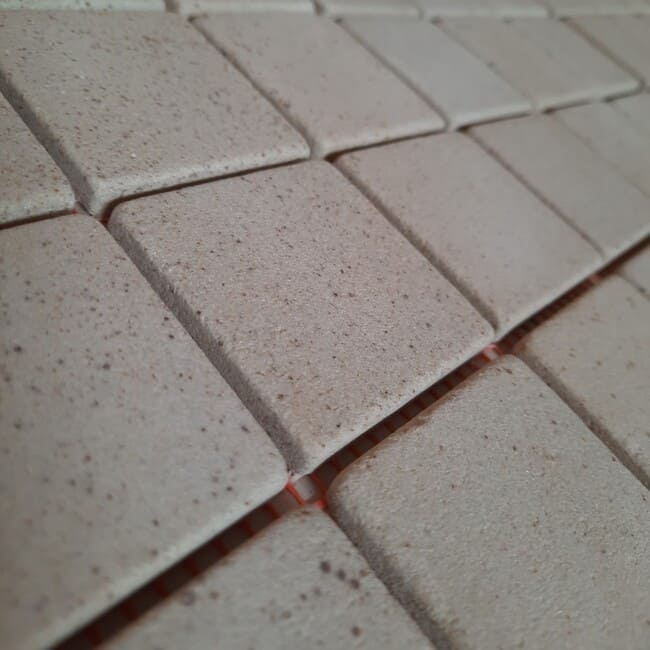 Мозаїка плитка пісковик Cream 48х48x6 мм, Матова | Галтована, МКР-3СВ