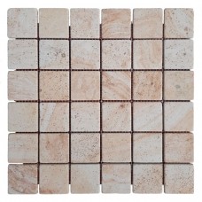 Мозаика плитка песчаник Gold 48х48x6 мм, Матовая | Галтованная, МКР-3СВ