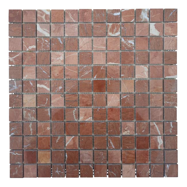 Мозаика плитка мрамор Terrakotta Mix 23х23x6 мм МКР-2П Полированная