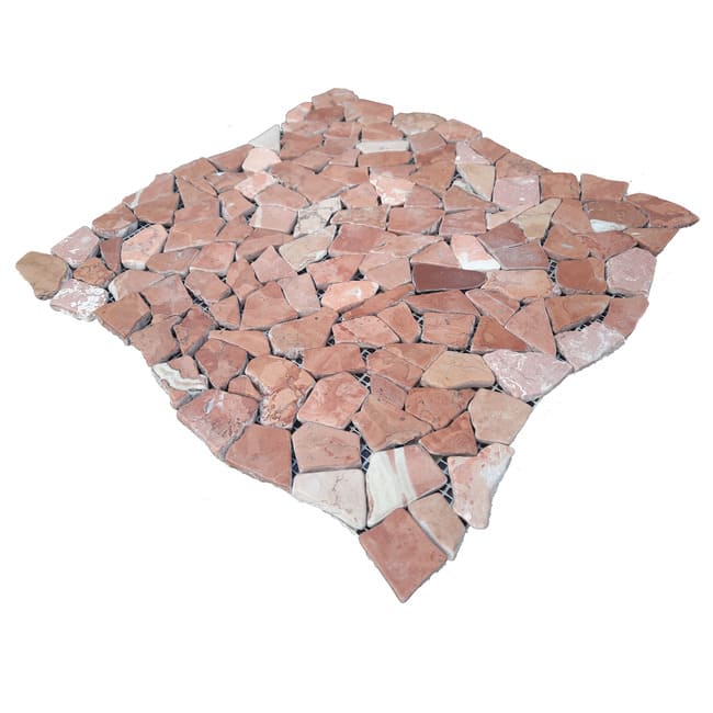 Хаотичная мраморная мозаика Terrakotta Mix 6 мм МКР-ХСВ Матовая | Галтованная