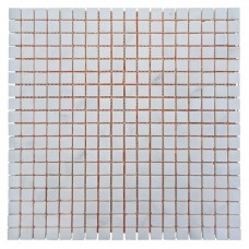 Мозаичная плитка мрамор White Mix 15x15x6 мм, матовая, негалтованная, МКР-4СН