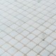 Мозаїчна плитка мармур White Mix 15x15x6 мм, Матова, негалтована, МКР-4СН