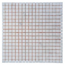 Мраморная мозаичная плитка White Mix, 15x15x6 мм, Полированная, МКР-4П