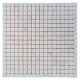 Мармурова мозаїчна плитка White Mix, 15x15x6 мм, Полірована, МКР-4П 